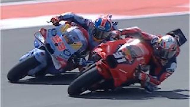 motogp2024美国站冲刺赛 维纳莱斯拿下冠军，马奎斯P2马丁P3#motogp #摩托车比赛 