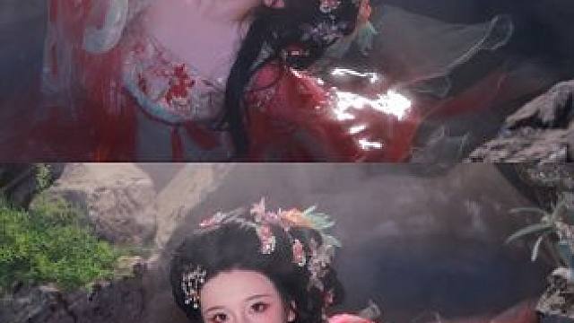 何不与我一起共享极乐 #温泉#出水芙蓉 #古风 #汉服 #倾国倾城