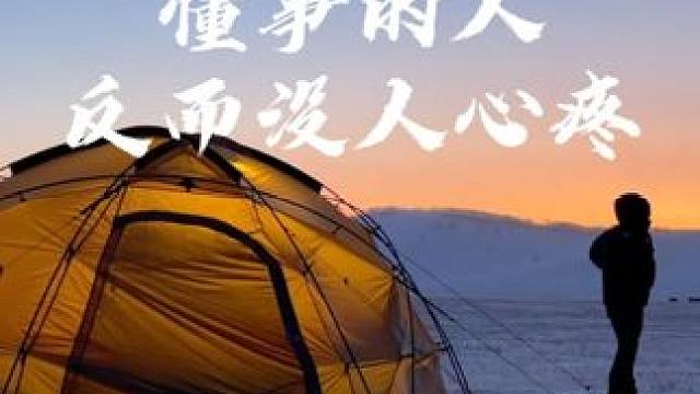 懂事的人反而没人心疼 #露营 #生猛露营 #沉浸式露营 #解压 #国内原创露营