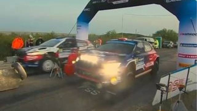 2024欧洲拉力锦标赛匈牙利站，拉烟、吃灰、漂移、飞跳、翻车、后备箱弹开...各种抓马，连轮胎都能自