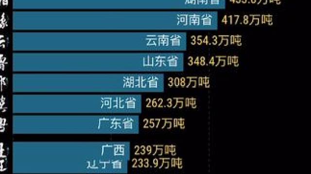 哪个省猪肉产量多？ 