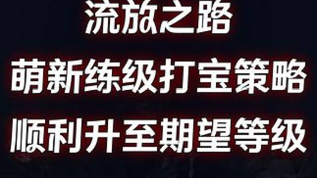 流放之路 萌新练级打宝策略 顺利升至期望等级 #流放之路 #steam游戏 #游戏搬砖 #暗黑破坏神