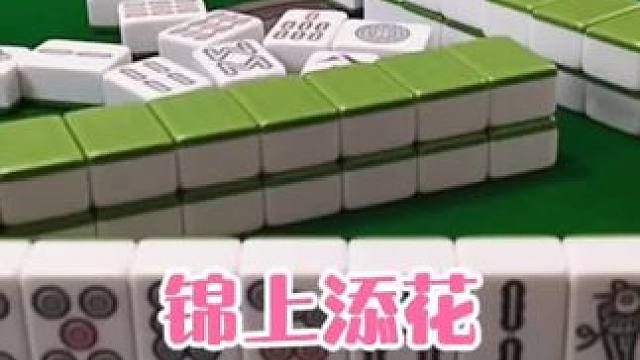 红中麻将:锦上添花#打麻将 #打麻将的小仙女 #小麻将解心宽