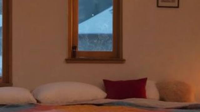 在暴风雪天的村庄小屋里，有风雪声，和壁炉燃烧，放松助眠氛围 #白噪音 #助眠声音 #睡眠音乐 #催眠