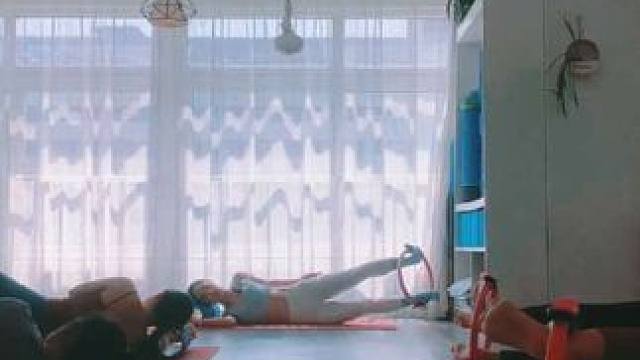 60分钟《普拉提环-综合练习》让你5分钟看完，喜欢记得点赞收藏哦，喜欢口令讲解版的亲们，下方评论区留