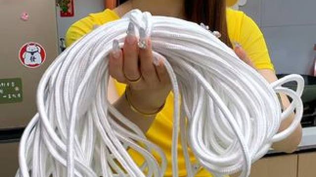 6.88到手15米长的钢丝尼龙绳，太划算了!但是库存不多了，趁活动赶紧囤#钢丝绳#晾衣绳 #安全绳#