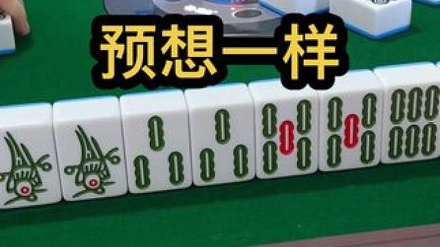 预想一样#jj麻将 #打麻将的小仙女 #小麻将解心宽