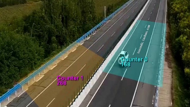 交通流量监控摄像头加油站服务区车辆计数器