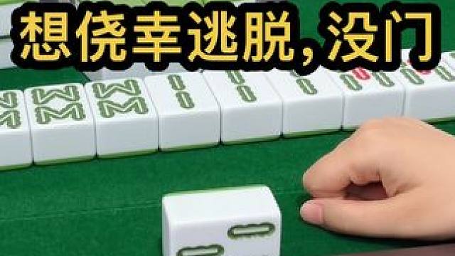 想侥幸逃脱，没门#JJ麻将 #小麻将解心宽