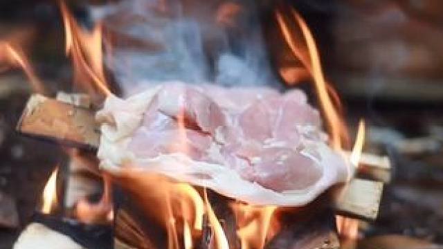 露营生火吃肉 #露营报告 #人间烟火