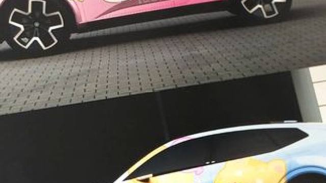 把我的画贴到车上是什么效果？来尝试新的绘画方式 #大众汽车 #2024北京车展 #上新了大众 #众启