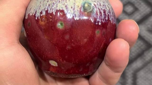 季红文房窑变水芋