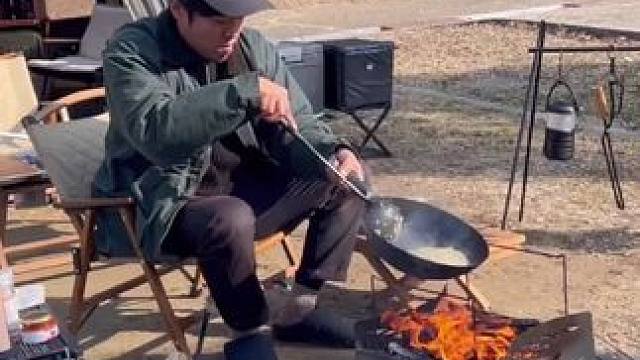 露营炒饭 #露营报告