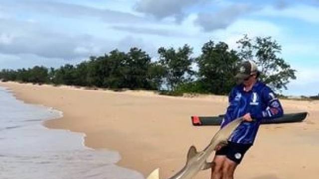 #国外视频分享 #好大一条鱼 #钓鱼人就是这么疯狂