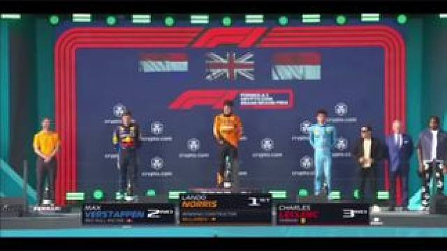 兰多！！诺里斯燃脂最高领奖台！！#f1迈阿密大奖赛 #诺里斯赢首场大奖赛 #方程式赛车 #f1