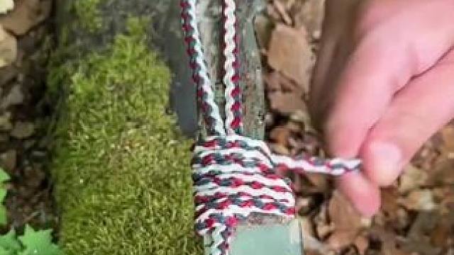 刀把捆绳技巧 #露营报告 #露营技巧报告