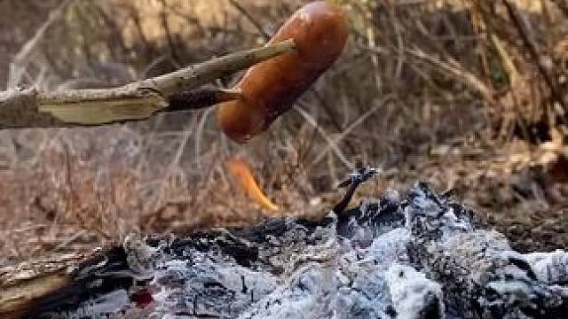 树杈烤肠 #露营报告