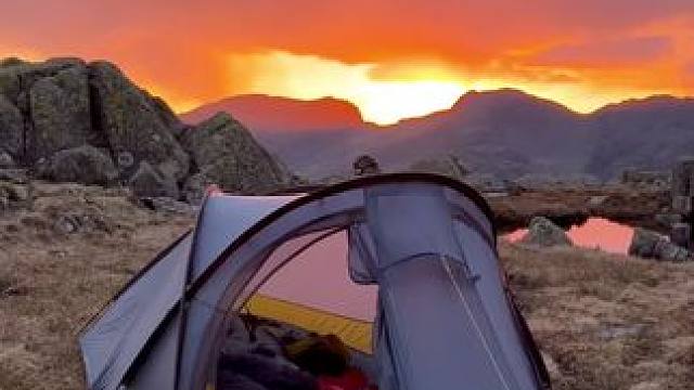 露营日落时分 #露营报告