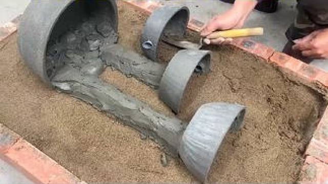 用5块的水泥做成了500的效果 用5块的水泥做成了500的效果#手工diy #手工 #制作过程