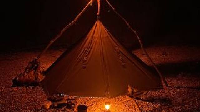 初次体验BC露营，感觉不错，晚安朋友们。明早直播间聊聊BC露营过夜的感受！#BC露营 #波兰军帐 #