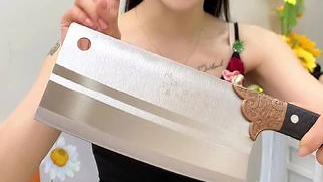 #菜刀  #手工锻打菜刀  #斩切两用刀  #家用厨房菜刀  #超便宜超划算