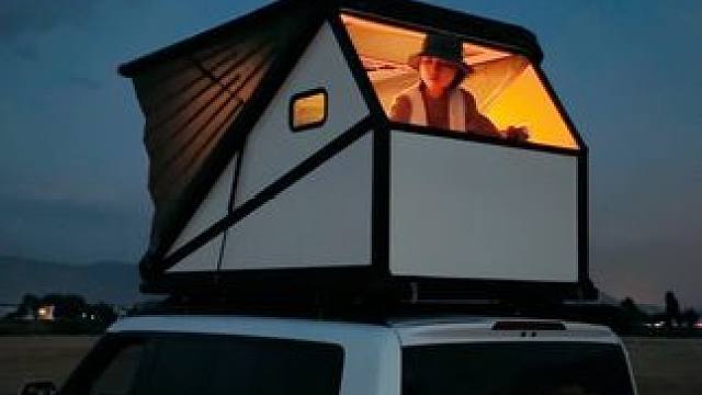 沉浸式床车露营| 移动二层小家有多爽？#床车生活 #户外露营 #床车改装 #哈浮飞行相机