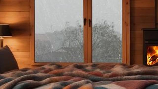 外面有飓风和暴雨，就呆在舒适阁楼小屋里放松休息吧！ #白噪音 #助眠视频 #雨声助眠
