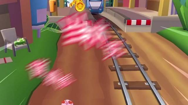 林克背着喷射器跑酷