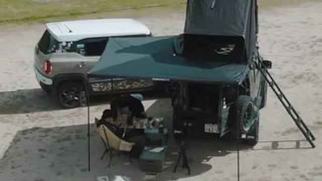 车顶帐和270侧边帐 #露营报告