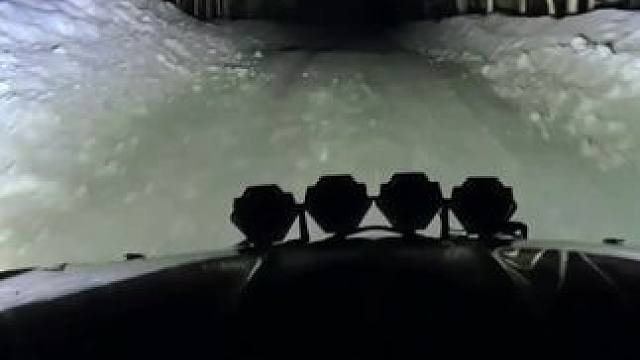 雪地拉力赛夜赛第一视角，感受夜幕下速度与激情#wrc拉力赛