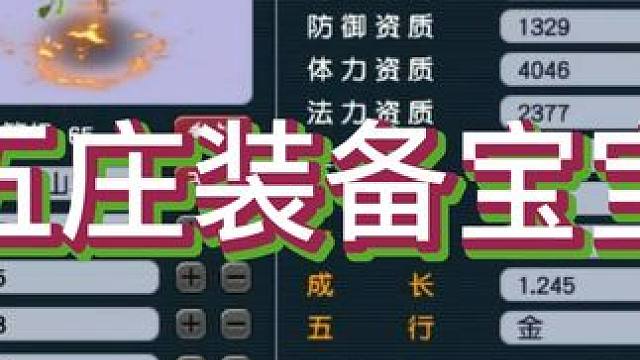 6星破烂五庄的装备宝宝 #梦幻西游 #梦幻西游