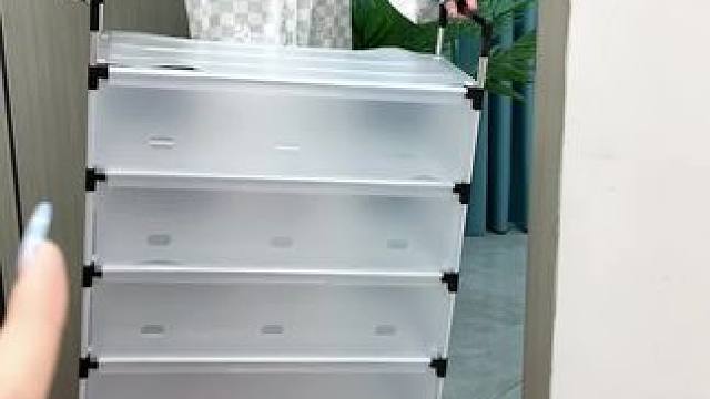 家里鞋子多的就在门口放一个这样的#多层鞋架 ，能把鞋子收纳的整整齐齐，拿取也非常方便#鞋架  #防尘