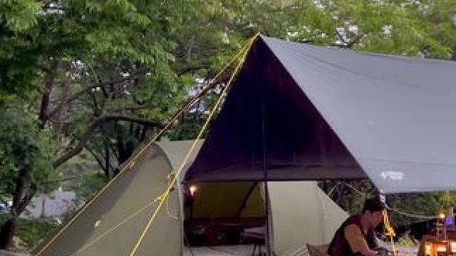 雨天露营#露营报告