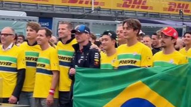 #2024F1伊莫拉站# 维特尔重返F1围场并在伊莫拉组织大家跑上赛道，以此纪念塞纳和拉岑伯格。笑死