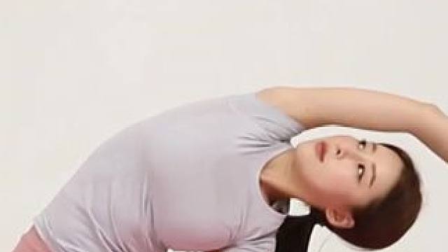 瑜伽教学：横叉侧屈（柔韧性、平衡能力、核心稳定性增强） #瑜伽教学 #女性瑜伽 #瑜伽 #瑜伽体式 