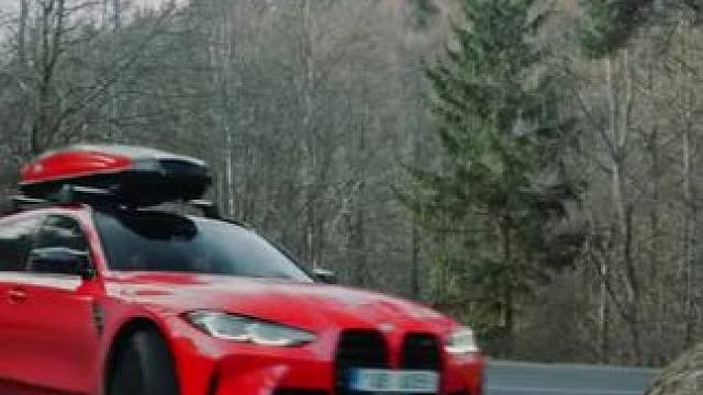 开着一台宝马M3旅行版，逢弯就飘是种什么体验？ #宝马m3 #漂移 #跑山