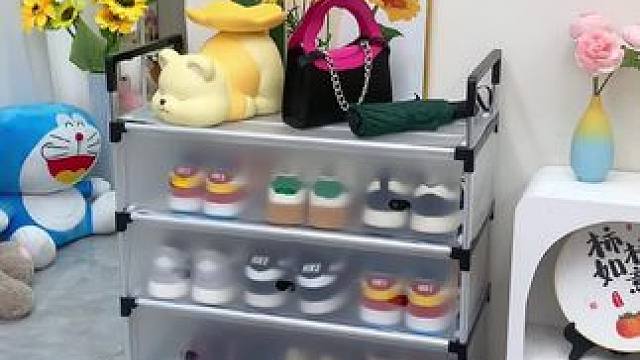 家里鞋子多的就在门口放一个这样的#多层鞋架能把鞋子收纳的整整齐齐拿取也非常方便 #鞋架  #防尘鞋架