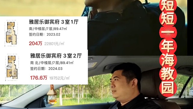 短短一年天津房价海教园房价#天津房价 #海教园房价 #房产知识 #天津房产 #一个敢说真话的房产人