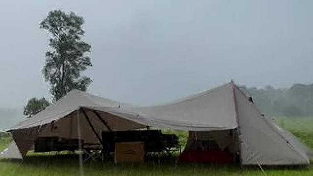 雨天露营 #露营报告