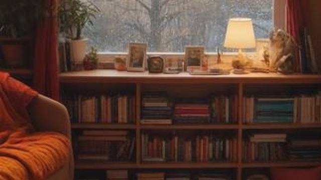 在下雨天的小书屋，聆听着雨声，放松休息。舒适助眠氛围 #白噪音 #助眠声音 #雨声助眠 #睡眠音乐 