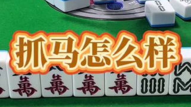 红中麻将：抓马怎么样？#打麻将 #小麻将解心宽 #打麻将的小仙女 #红中麻将