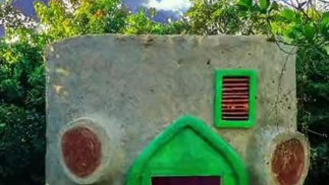 建造新的创意太阳能树#荒野建造 #原始技术 #解压 #是时候展现真正的技术了