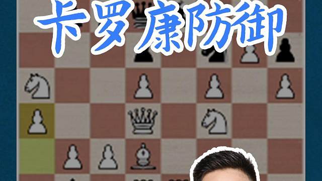 卡罗康防御 卡罗康防御#国际象棋 #比赛 #国象七点半 #王玥 #锦标赛 