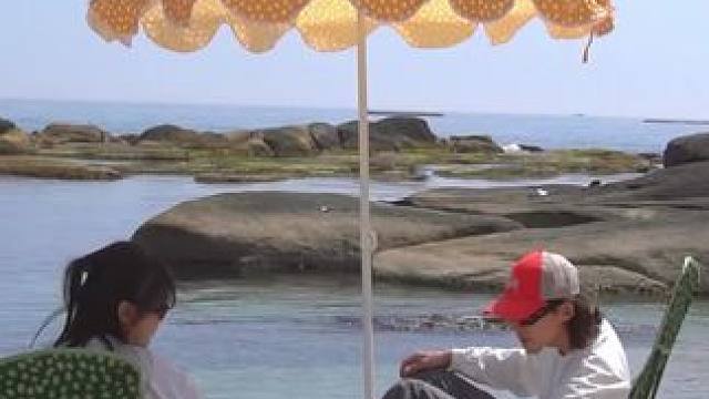 海边简单的布置一下 #露营报告