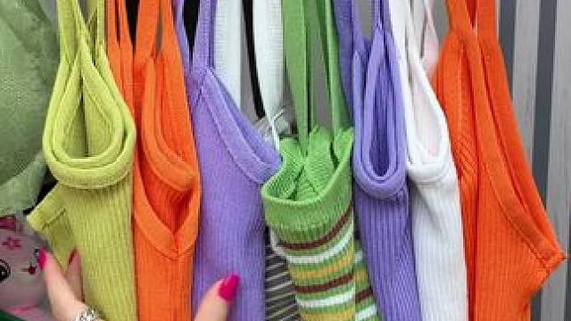 八钩衣架可以同时收纳8件内衣或者吊带，方便好用拿取也一目了然#衣橱整理  #整理收纳