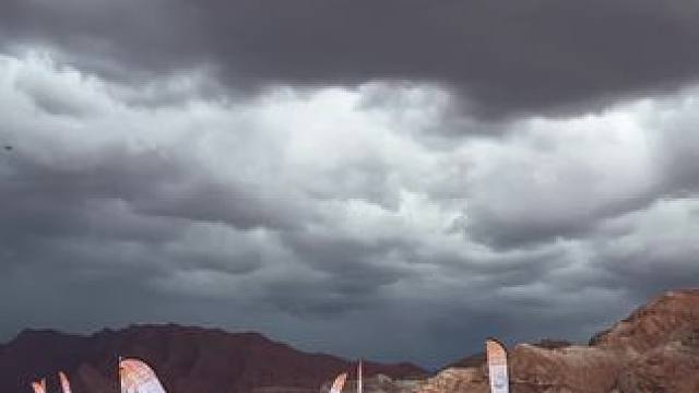 #环塔拉力赛 SS9最后一个长赛道，终点景色很漂亮#跟着环塔看新疆 #硬虎赛车 #硬虎evo3