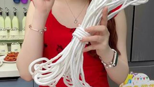 你们要的15米长的钢丝尼龙绳活动来喽，#尼龙钢丝绳 说出来都不信，这个价格真的太划算了，还加双钩!#