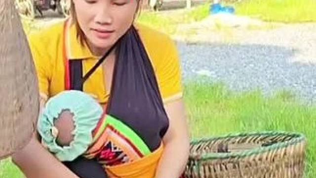 阿萍卖竹笋挣到了几十万，过程相当的有趣#野外生存 #国外生活 #单亲妈妈