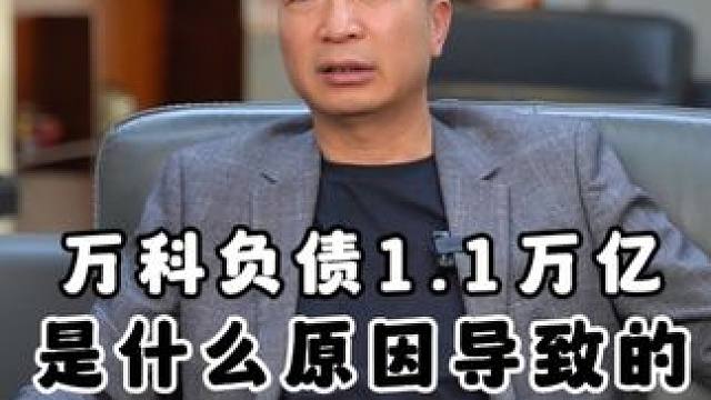 万科负债 1.1万亿是什么原因导致的#万科集团 #万科负债 #投资 #房地产 #企业家