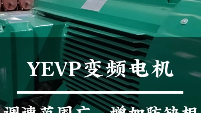 YEVP变频电机，调速范围广、防超载烧机功能。